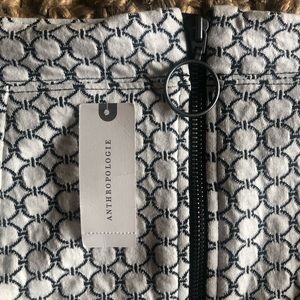 Maeve by Anthropologie slim Black and White Skirt